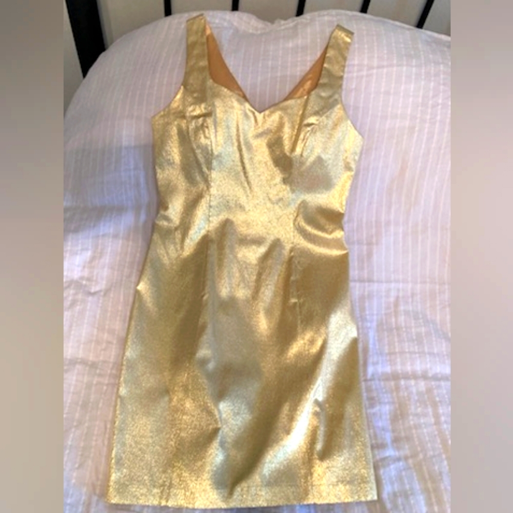 Gold dress